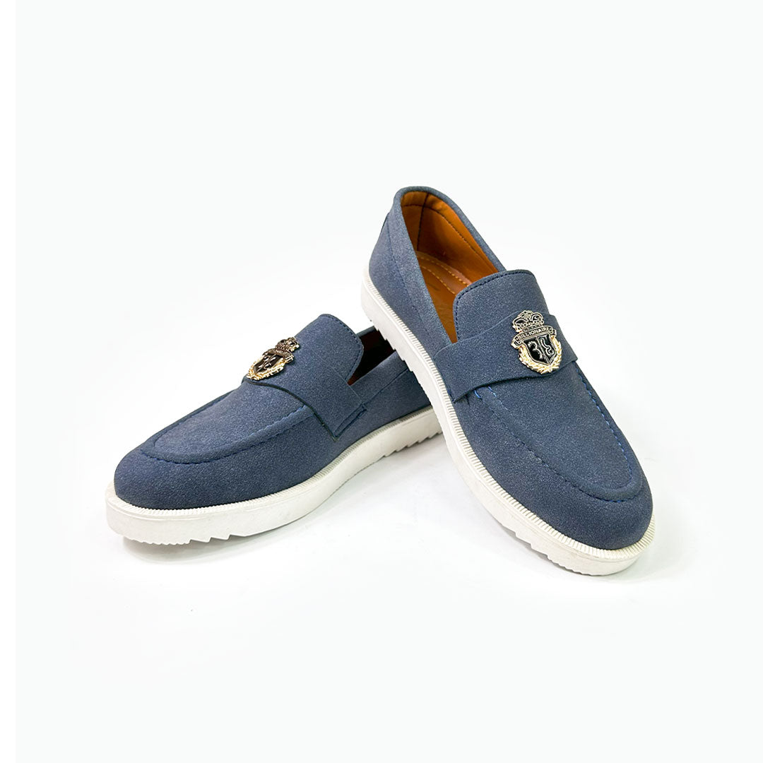 Blue Suede Loafer