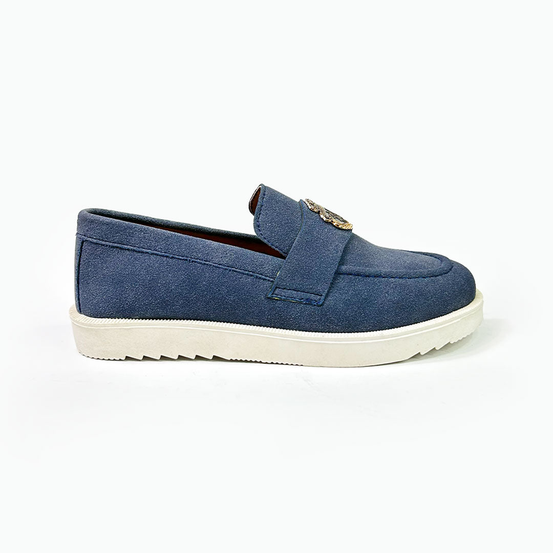 Blue Suede Loafer