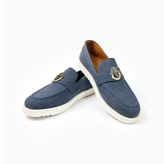 Blue Suede Loafer