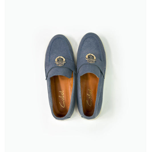 Blue Suede Loafer