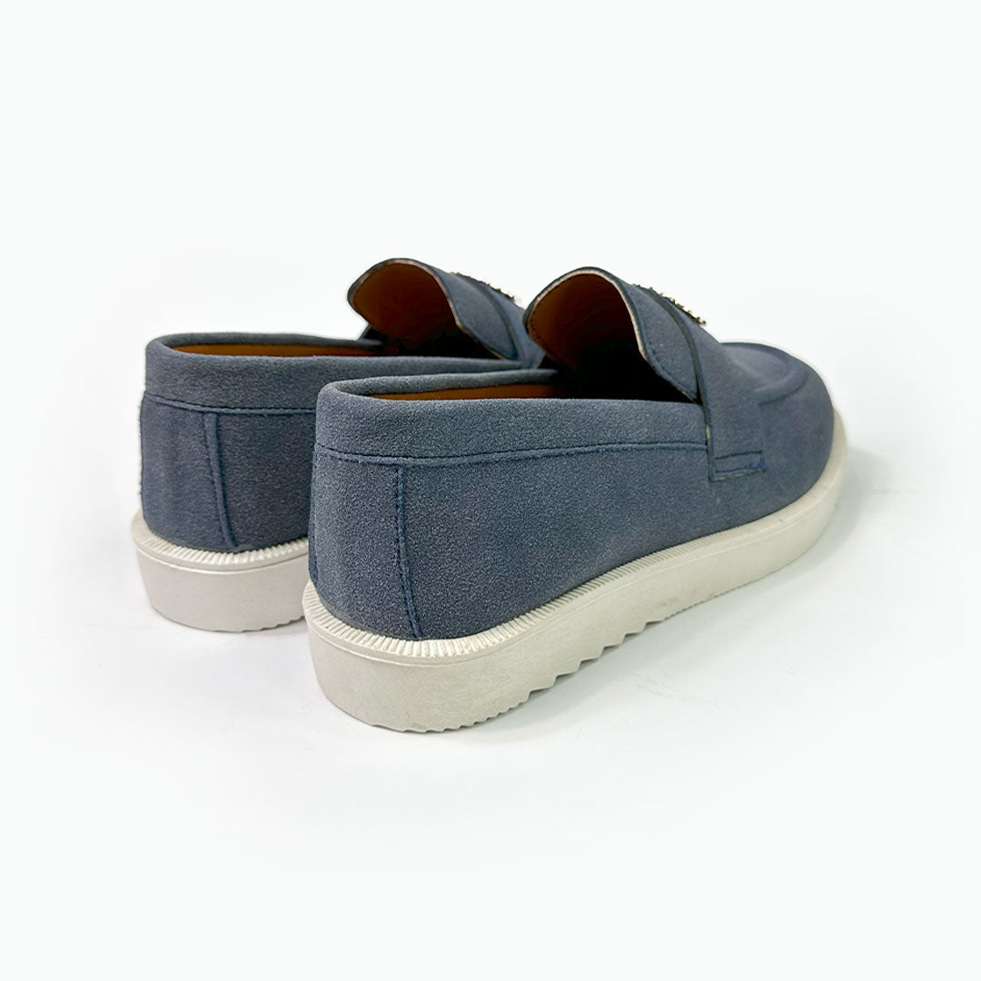Blue Suede Loafer