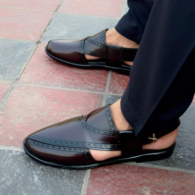 Brown Leather Peshawari Sandal