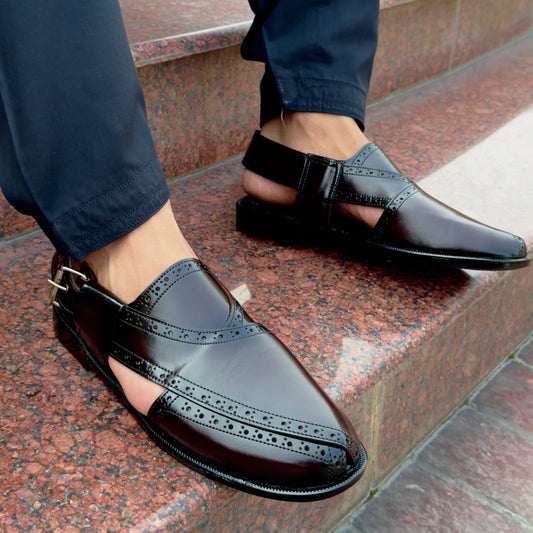 Brown Leather Peshawari Sandal