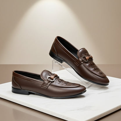 Regal Buckle Brown Loafers