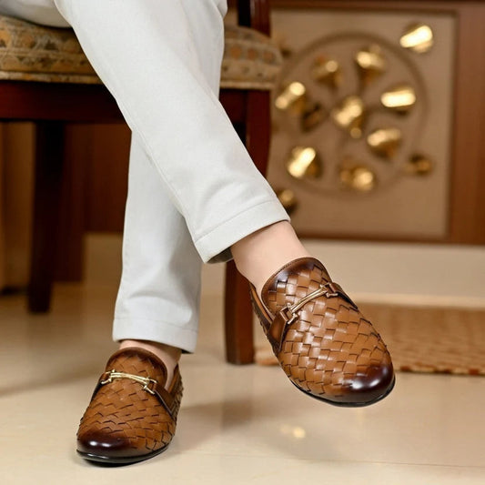 Premium Brown Braid Loafer